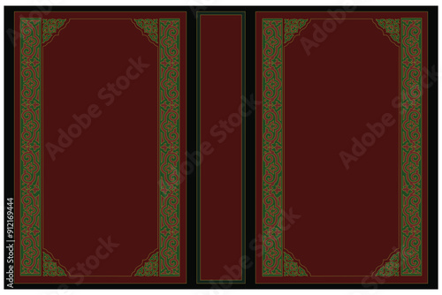 Islamic Arabic Cover Design, Koran book cover 