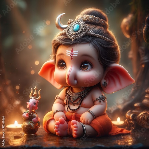 Hindu lord Ganesha | Ganesh Chaturthi | Cute Ganesha, Ganpati, Ganesh Chaturthi, Bal Ganesh photo