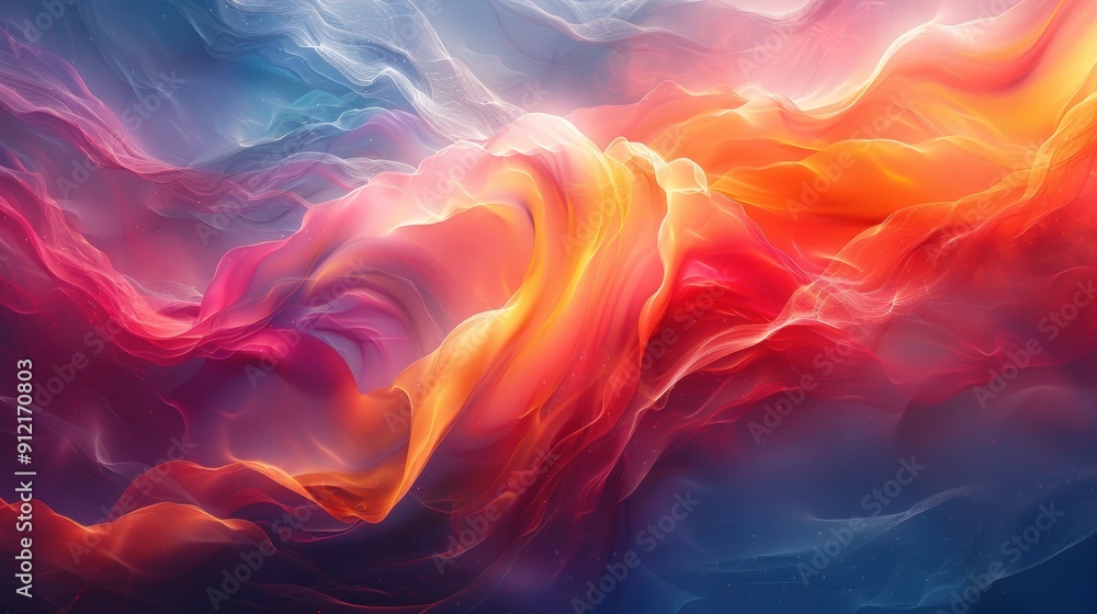 Abstract Colorful Swirling Clouds Abstract Colorful Swirling Clouds