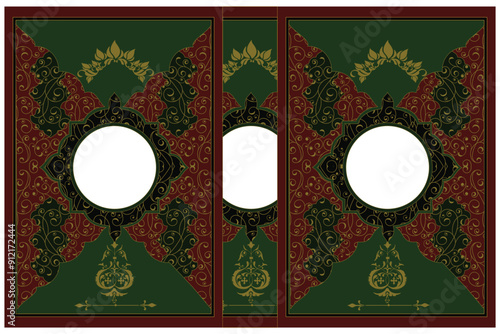Islamic Arabic Cover Design, Koran book cover 