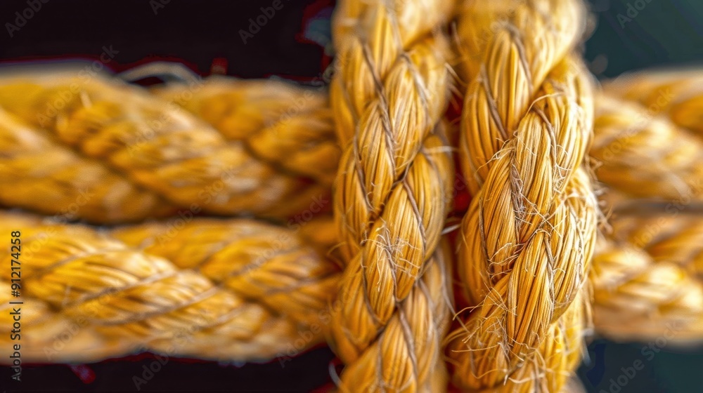 Closeup of Natural Jute Rope Texture Closeup of Natural Jute Rope Texture