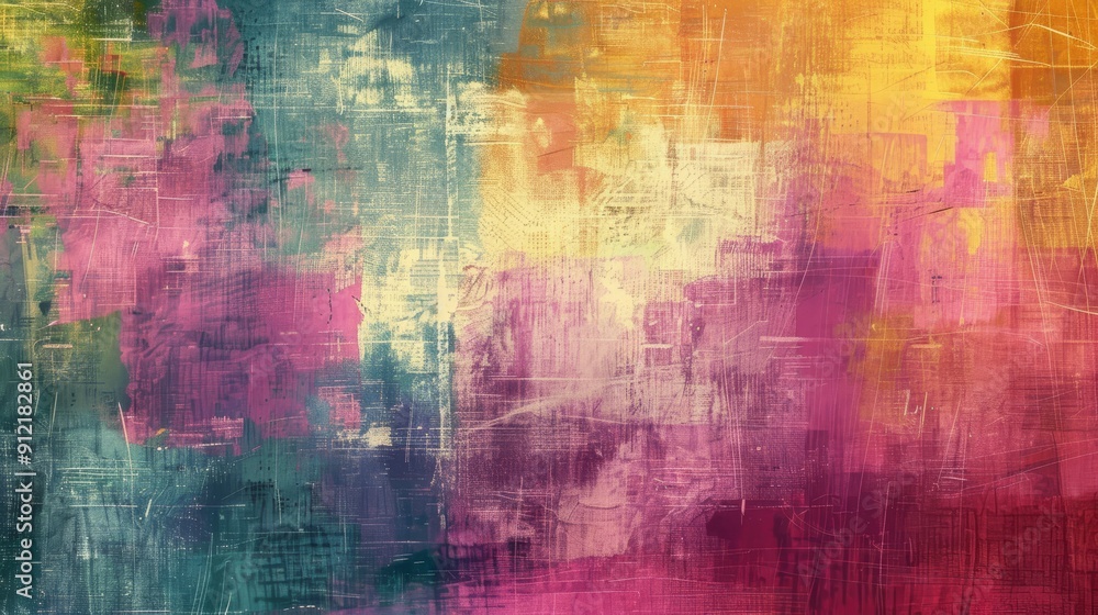 Obraz premium Abstract Colorful Watercolor Background Texture - This abstract watercolor background features vibrant colors, brushstrokes, and textures. The image symbolizes creativity, artistry, and the beauty of 