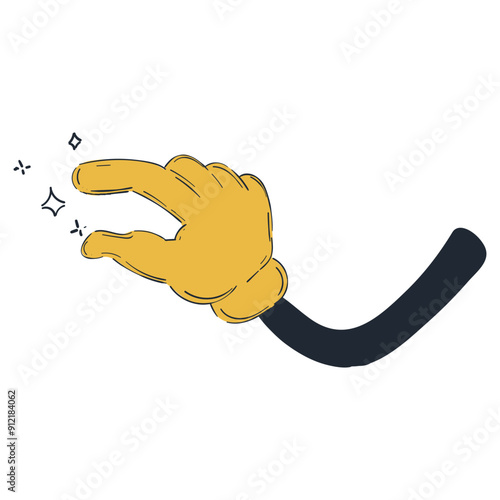 Cartoon Hand Different Gesture Illustration