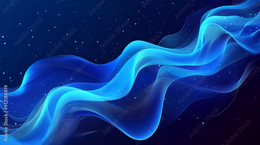 Abstract soft blue wave background. 3d blue background with blue lines curved wavy sparkle with copy space for text. Three-dimensional wave and blue background. Abstract soft blue wave background. 3d blue background with blue lines curved wavy sparkle with copy space for text. Three-dimensional wave and blue background.