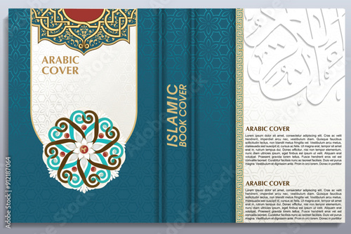 Islamic Arabic Cover Design, Koran book cover 