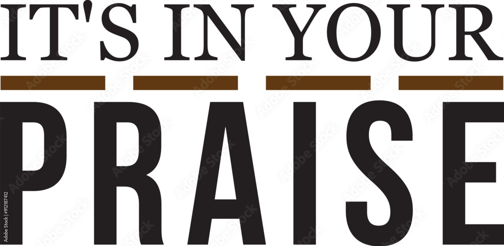 It's In Your Praise