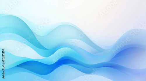 abstract light blue wave smooth background. 