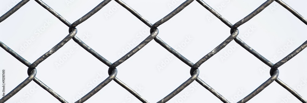 Chain Link Fence Texture - Seamless Pattern for Design - A close-up of a chain link fence, showcasing the intricate woven pattern of metal wires. The image emphasizes the diamond shapes, texture, and Chain Link Fence Texture - Seamless Pattern for Design - A close-up of a chain link fence, showcasing the intricate woven pattern of metal wires. The image emphasizes the diamond shapes, texture, and