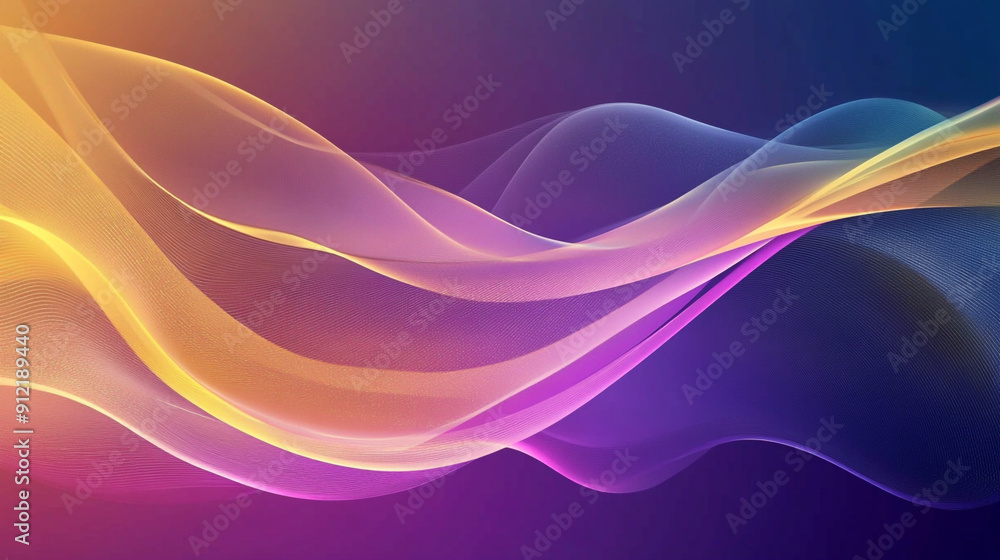 purple gradient background with waves. wave soft line white background. purple gradient background with waves. wave soft line white background.