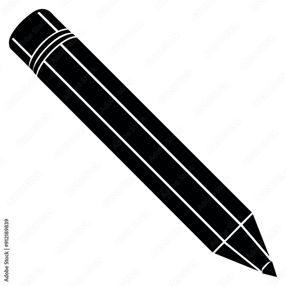 Black and white pencil illustration. Vector illustration Black and white pencil illustration. Vector illustration