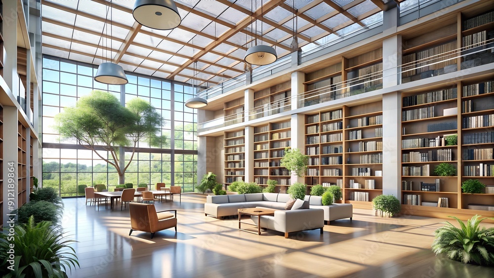 A Tapestry of Knowledge: An Architectural Vision of Modern Library Design generative AI A Tapestry of Knowledge: An Architectural Vision of Modern Library Design generative AI