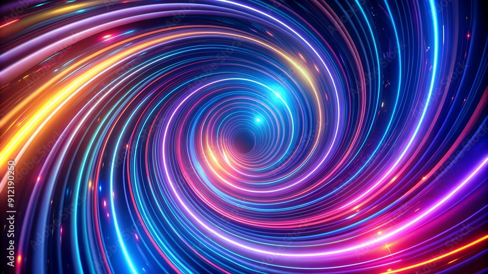 Neon Vortex: A Symphony of Swirling Lights Generative AI Neon Vortex: A Symphony of Swirling Lights Generative AI