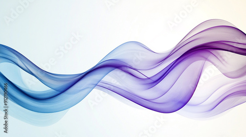 gradient color wave line banner and white background.