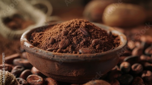 Cocoa powder and raw cacao beans