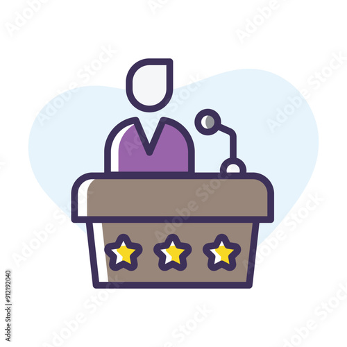 Campaign Trail vector icon