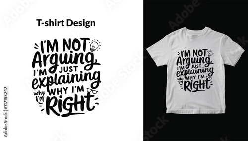 humorous typography-based t-shirt design