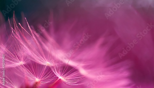 Wallpaper Mural Magenta Tinted Close-up of Dandelion - Colored Magenta - Color of the Year 2023 Torontodigital.ca