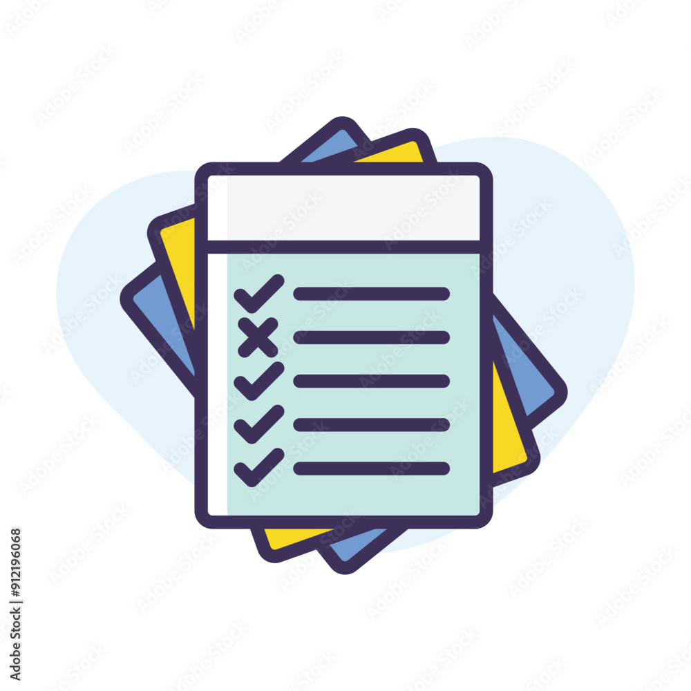 Ballot Paper vector icon Ballot Paper vector icon