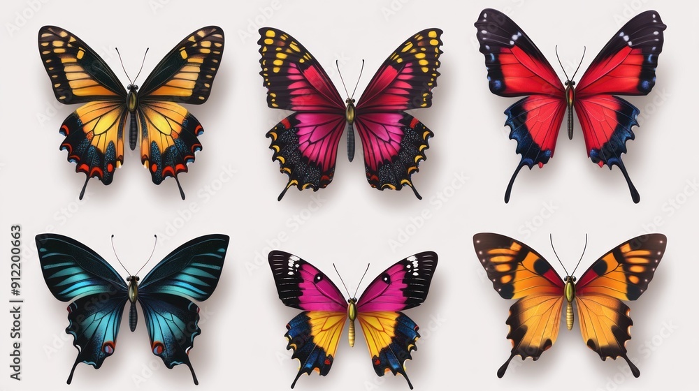 Colorful Butterfly Collection Colorful Butterfly Collection