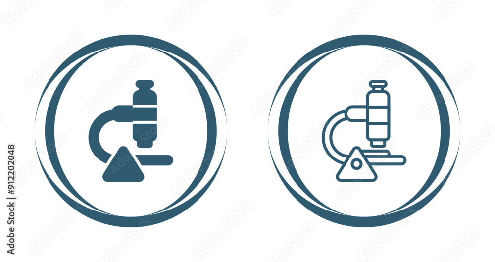 Microscope Vector Icon Microscope Vector Icon