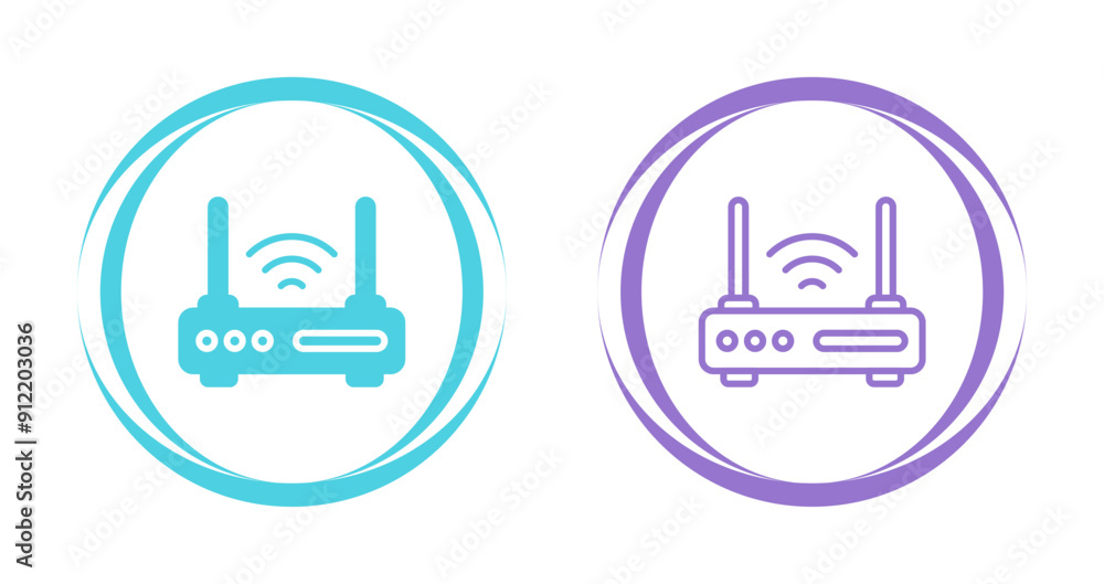 Router Vector Icon Router Vector Icon