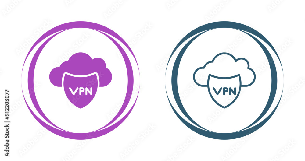 Virtual Private Network Vector Icon Virtual Private Network Vector Icon