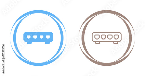 Ethernet Switch Vector Icon