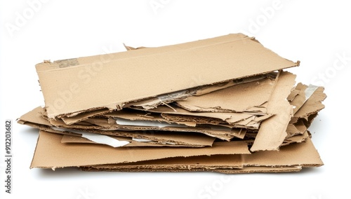 Pile of Discarded Cardboard