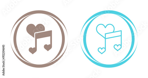 Love songs Vector Icon