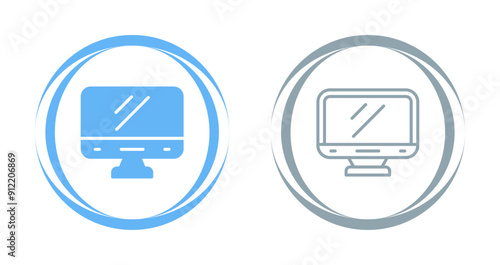 Desktop Computer Vector Icon