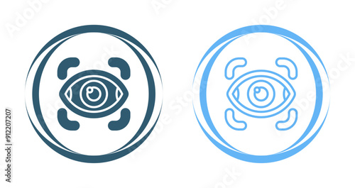 Retinal Scanner Vector Icon