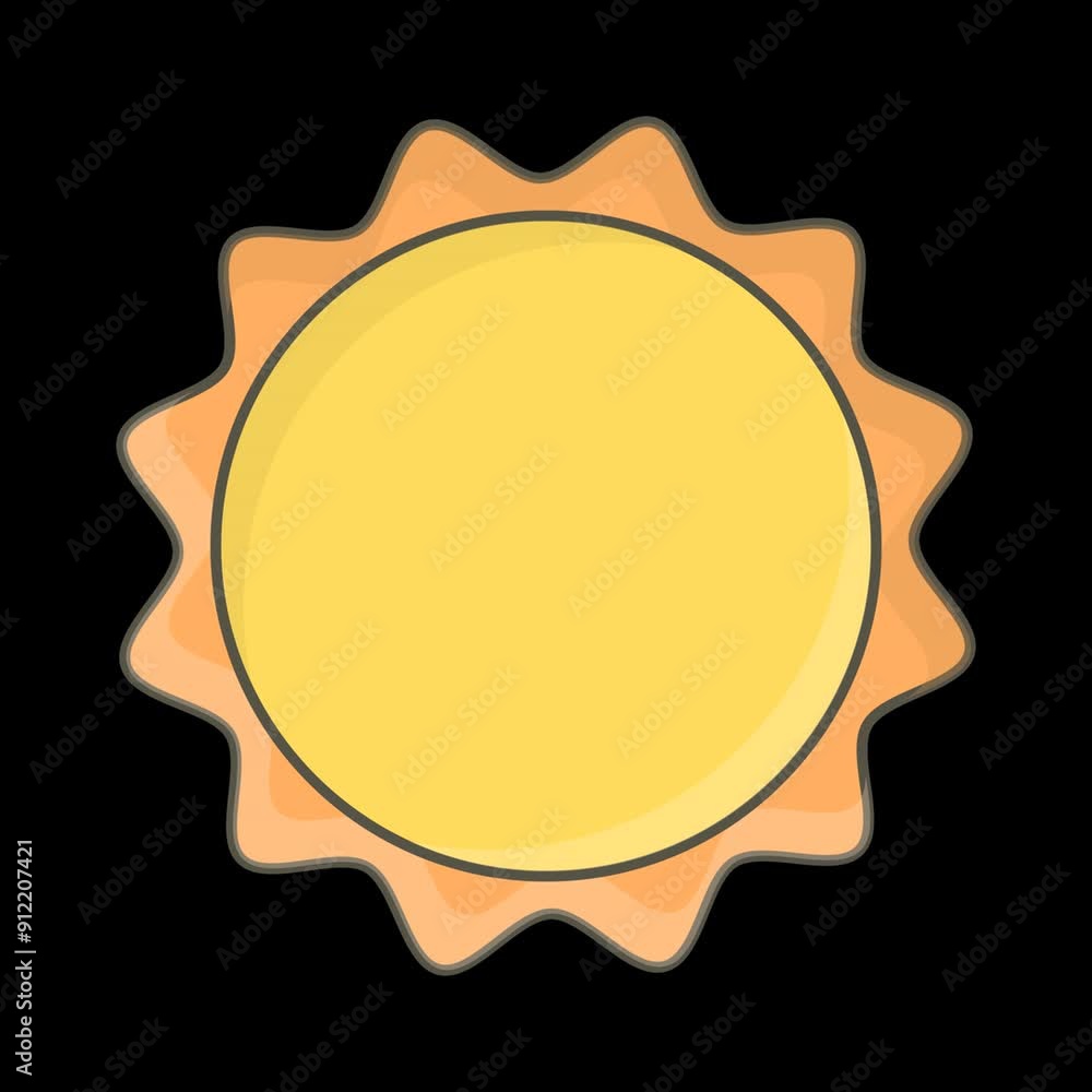 sun vector for summer season with cartoon style design sun vector for summer season with cartoon style design
