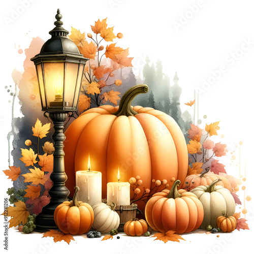 Watercolor Halloween Pumpkins Clipart, Floral Pumpkin, Fall Pumpkin PNG, Pumpkin PNG, Fall Pumpkin Clipart, Halloween Pumpkin Graphics