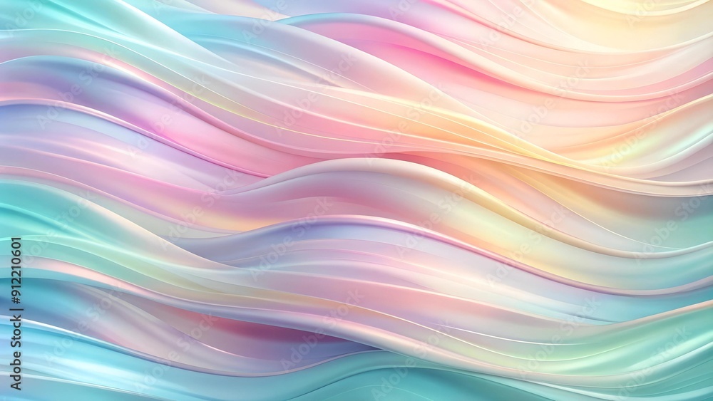 Dreamy Pastel Waves: A Serene Abstract Fabric Background AI Generated Dreamy Pastel Waves: A Serene Abstract Fabric Background AI Generated