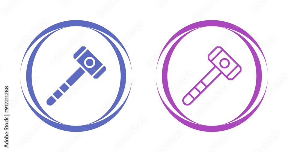 Hammer Vector Icon Hammer Vector Icon