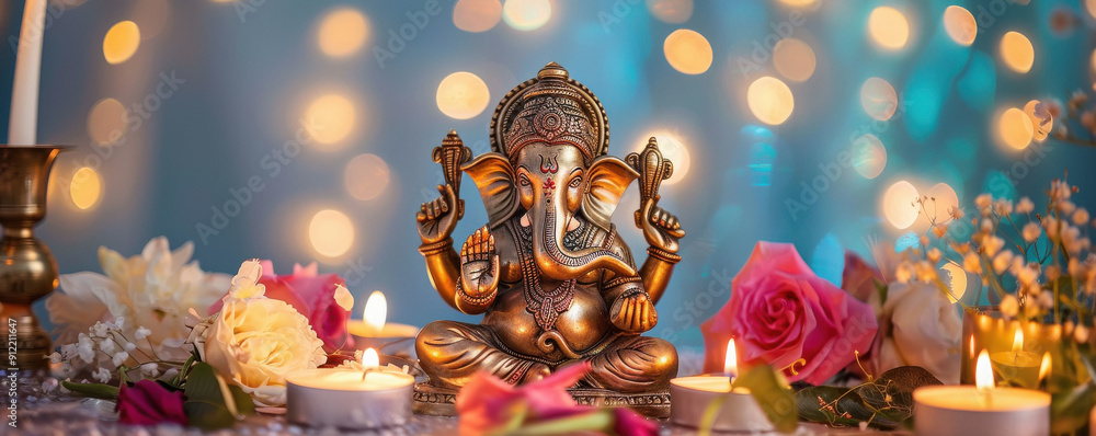 beautiful golden statue of god ganesha beautiful golden statue of god ganesha
