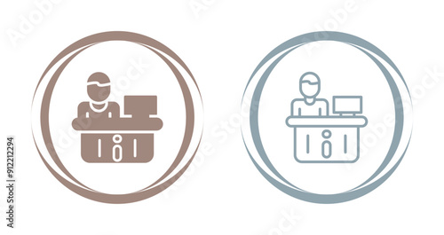 Information Desk Vector Icon