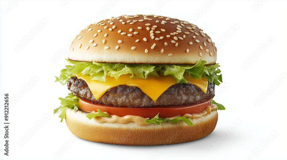 hamburger on solid background hamburger on solid background
