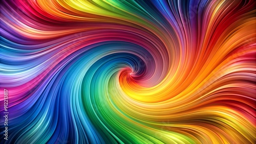 Abstract Swirls in Vibrant Hues AI Generated