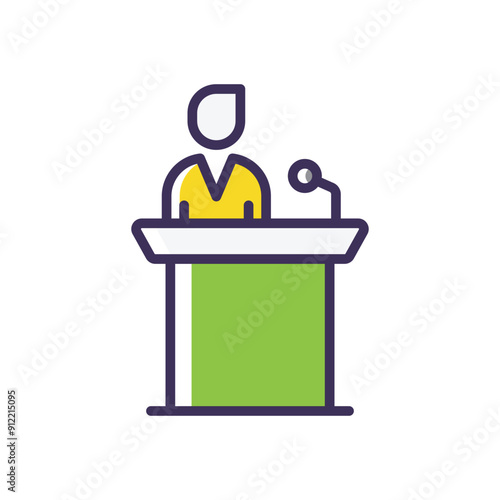 Campaign Speech vector icon