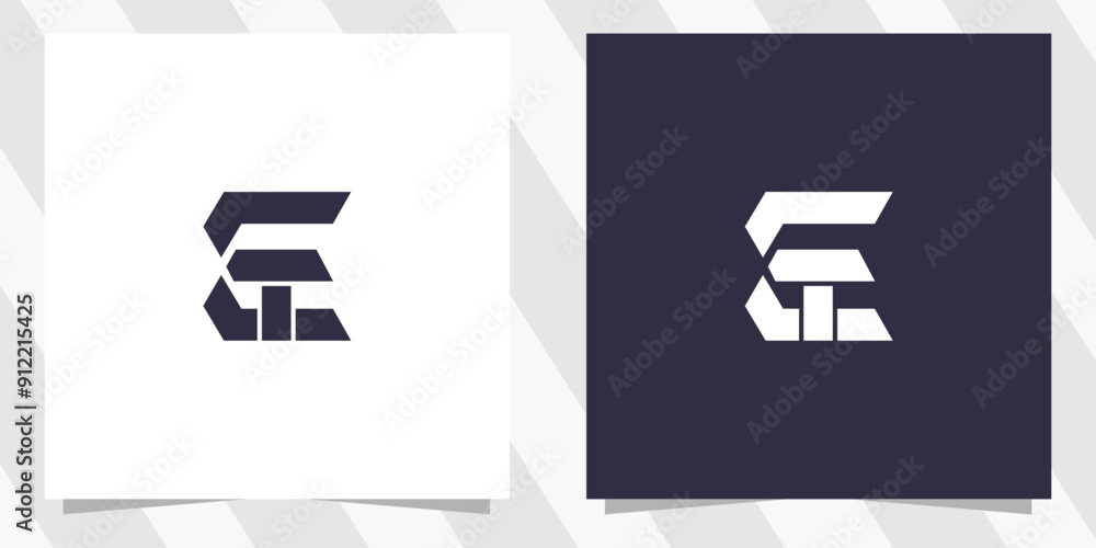 Letter et te logo design vector Letter et te logo design vector