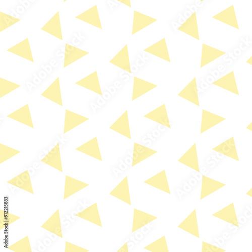 yellow geometric triangle seamless pattern design