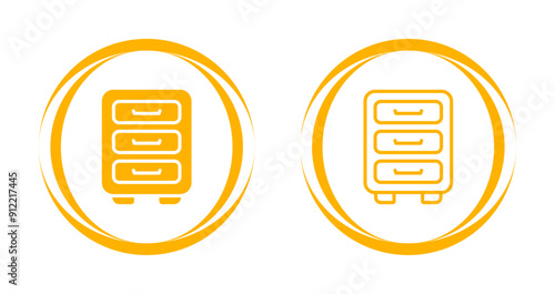 File cabinet Vector Icon