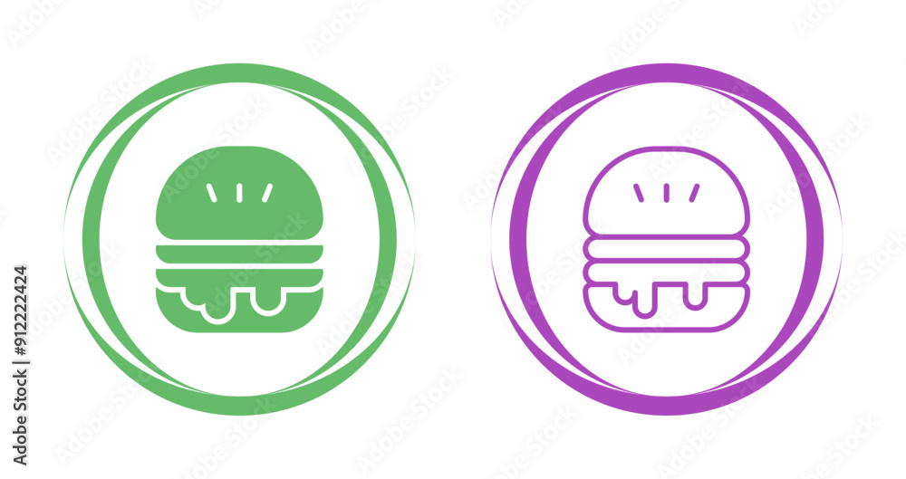 Burger Vector Icon Burger Vector Icon