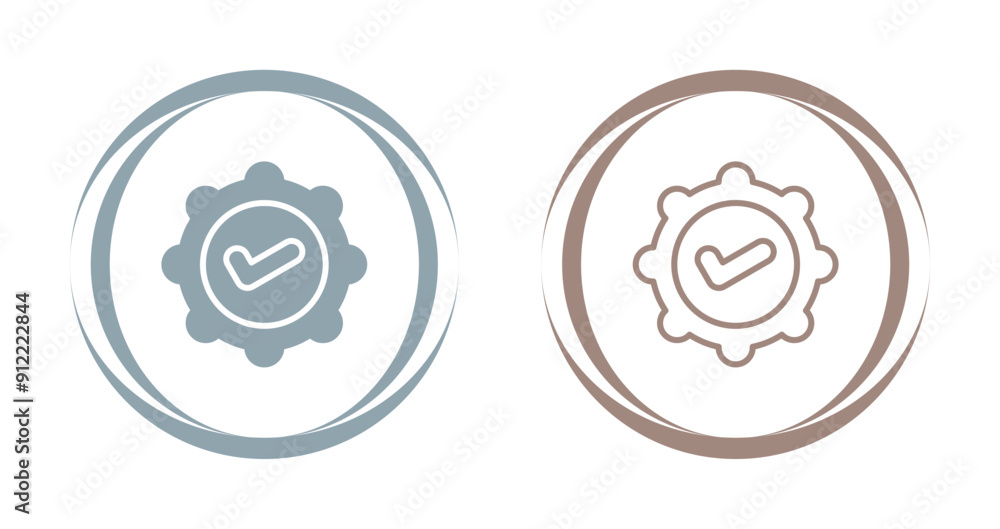 Badge Check Vector Icon Badge Check Vector Icon
