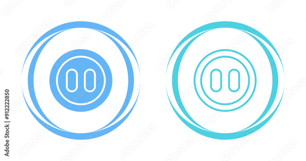 Pause Vector Icon Pause Vector Icon