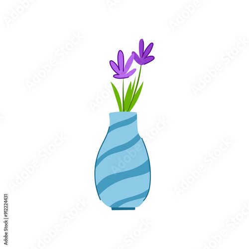 bouquet vase flower cartoon. plant decoration, ceramic porcelain, home decor bouquet vase flower sign. isolated symbol vector illustration