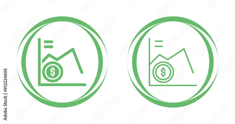 Market Losse Vector Icon Market Losse Vector Icon