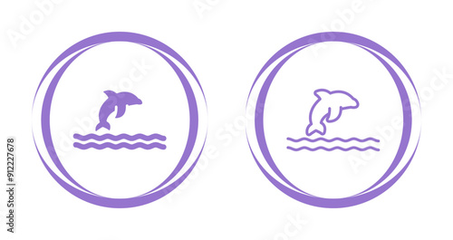 Dolphin Vector Icon