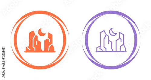 Canyon Vector Icon